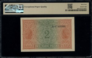 2 Polish marks, 9.12.1916; General, series A, numbering...