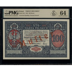 100 marek polskich, 9.12.1916; Generał, bez oznaczenia ...