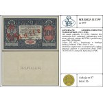 100 marek polskich, 9.12.1916; Generał, bez oznaczenia ...