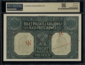 500 Polish marks, 15.01.1919; no series designation or ...