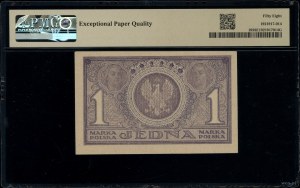 1 Polish mark, 17.05.1919; PD series, numbering 269157,...