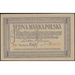 1 marka polska, 17.05.1919; seria PD, numeracja 269157,...