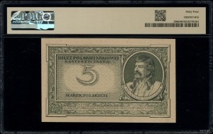 5 Polish marks, 17.05.1919; G series, numbering 443354....