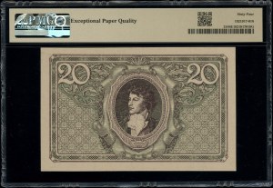 20 Polish marks, 17.05.1919; series E, numbering 00933....