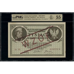 1.000 marek polskich, 17.05.1919; seria ZE, numeracja 0...