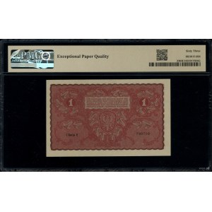 1 marka polska, 23.08.1919; seria I E, numeracja 790702...