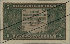 5 Polish marks, 23.08.1919; series II DF, numbering 48....