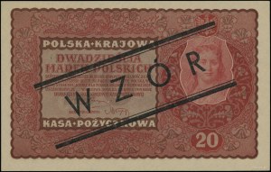 20 Polish marks, 23.08.1919; series II EO, numbering 4....