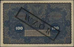 100 Polish marks, 23.08.1919; IH R series, numbering 4....