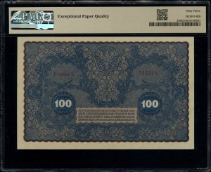 100 Polish marks, 23.08.1919; series I L, numbering 71....