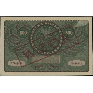 500 marek polskich, 23.08.1919; seria II B, numeracja 9...