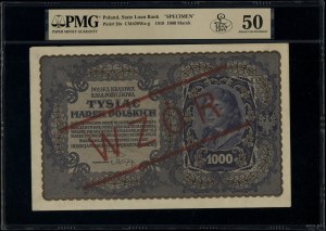 1,000 Polish marks, 23.08.1919; series III A, numbering...