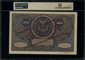 1,000 Polish marks, 23.08.1919; series III A, numbering...