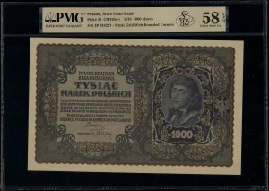1,000 Polish marks, 23.08.1919; series III P, numbering...