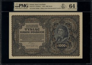 1,000 Polish marks, 23.08.1919; series III AW, numerac...