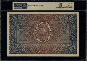 5,000 Polish marks, 7.02.1920; Series II AK, numbering...