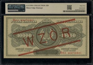 10,000 Polish marks, 11.03.1922; series A, numbering 1....