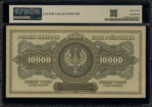 10,000 Polish marks, 11.03.1922; L series, numbering 0....