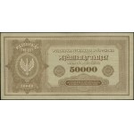 50.000 marek polskich, 10.10.1922; seria L, numeracja 4...
