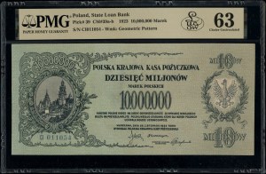 10,000,000 Polish marks, 20.11.1923; CI series, num...
