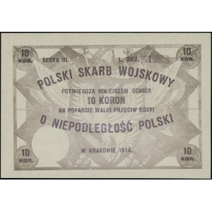 Polski Skarb Wojskowy, Bon na 10 koron, 1914; bon na po...