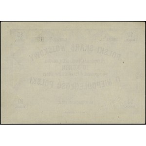 Polski Skarb Wojskowy; Bon na 10 koron, 1914; druga edy...