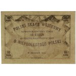 Polski Skarb Wojskowy; Bon na 10 koron, 1914; druga edy...