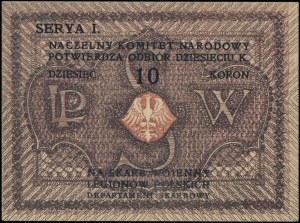 Supreme National Committee, Voucher for 10 crowns for the treasury of the Military...