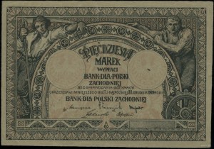 Bank For Western Poland; Voucher for 50 marks, valid until 3...