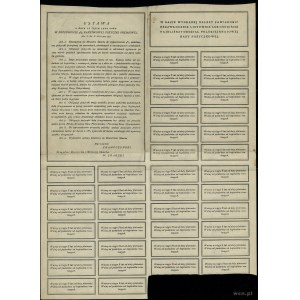 4% bonusová pôžička na 1 000 poľských mariek, 1920; číslo...