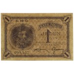 1 złoty, 28.02.1919; seria 19 G, numeracja 099,557; Luc...
