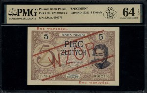 5 gold, 28.02.1919; 80.A. series, numbering 090,276, ...