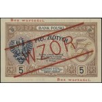 5 złotych, 28.02.1919; seria 80.A., numeracja 090,276, ...