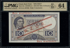 10 gold, 28.02.1919; series 4.A., numbering 027256, k...