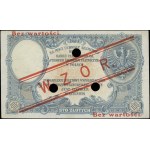 100 złotych, 28.02.1919; seria C., numeracja 6413608, p...