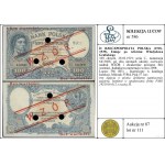 100 złotych, 28.02.1919; seria C., numeracja 6413608, p...
