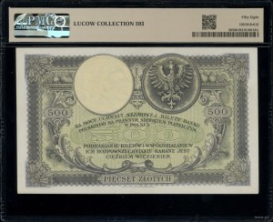 500 gold, 28.02.1919; series A., numbering 4144876; L...