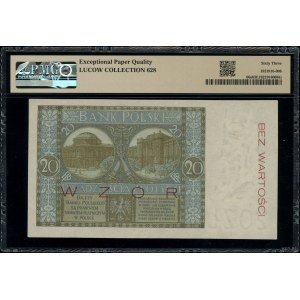 20 złotych, 1.03.1926; seria G., numeracja 0245678, obu...