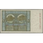 20 złotych, 1.03.1926; seria G., numeracja 0245678, obu...