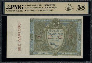 20 gold, 1.03.1926; series N., numbering 0245678, both...