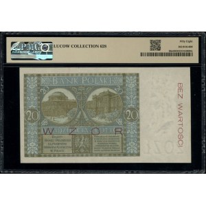20 złotych, 1.03.1926; seria N., numeracja 0245678, obu...