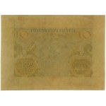 10 złotych - jednostronny druk próbny poddruku strony o...
