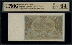 10 gold, 20.07.1926; AI. series, numbering 2485717, with...
