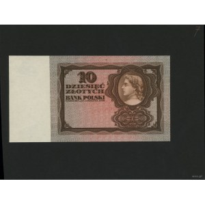 10 złotych - jednostronna próba kolorystyczna strony gł...