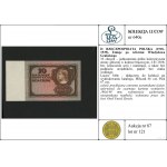 10 złotych - jednostronna próba kolorystyczna strony gł...