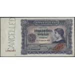 20 złotych, 2.01.1928; niewprowadzone do obiegu, seria ...