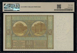 50 zloty, 1.09.1929; B.E. series, numbering 9867411; L...
