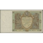 50 złotych, 1.09.1929; seria B.E., numeracja 9867411; L...
