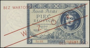5 gold, 2.01.1930; BX. series, numbering 0197263, with p...