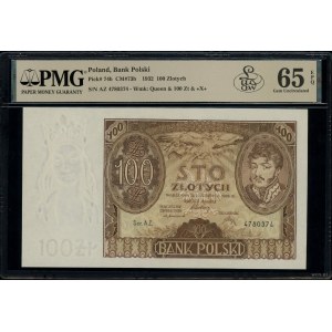 100 złotych, 2.06.1932; seria AZ., numeracja 4780374, d...